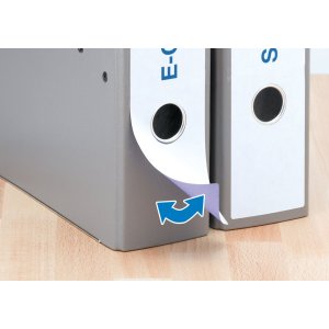 Etichette per cartelle A4 bianche 61x297 mm Carta mobile-rimovibile opaca 75 pz.
