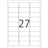 Etichette A4 bianche 63,5x29,6 mm Carta mobile-rimovibile opaca 2700 pz.