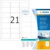 Etichette indirizzo A4 bianco 63,5x38,1 mm carta riposizionabile opaca 2100 pz.