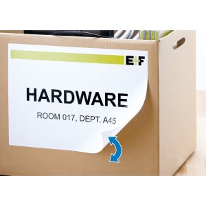 Etichette A4 bianche 88,9x33,8 mm Carta mobile-rimovibile opaca 1600 pz.