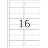 Etichette A4 bianche 88,9x33,8 mm Carta mobile-rimovibile opaca 1600 pz.