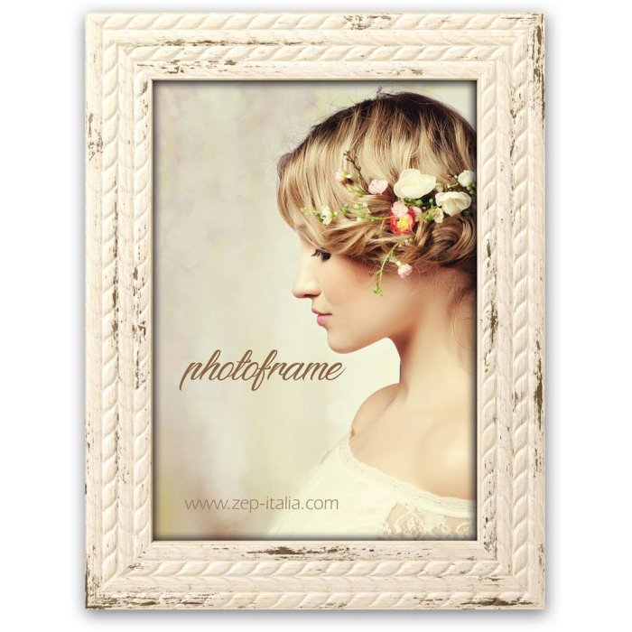Cornice Livia 13x18 cm bianco