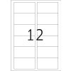 Etichette A4 bianche 88,9x46,6 mm Carta mobile-rimovibile opaca 1200 pz.