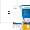 Etichette A4 bianche 96x63,5 mm Carta mobile-rimovibile opaca 800 pz.