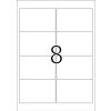 Etichette A4 bianche 96x63,5 mm Carta mobile-rimovibile opaca 800 pz.