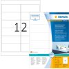 Etichette indirizzo A4 bianco 99,1x42,3 mm carta riposizionabile opaca 1200 pz.