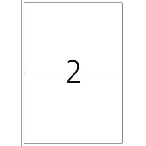 Etichette A4 bianche 199,6x143,5 mm Carta mobile-rimovibile opaca 200 pz.