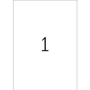 Etichette HERMA A4 bianco 210x297 mm Carta mobile-rimovibile opaca 100 pz.