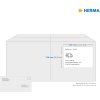 Etichette HERMA A4 bianco 210x297 mm Carta mobile-rimovibile opaca 100 pz.