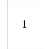 Etichette HERMA A4 bianco 210x297 mm Carta mobile-rimovibile opaca 100 pz.