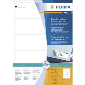 Etichette indirizzo A4 bianco 99,1x57 mm carta...