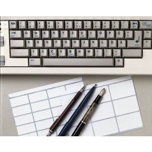 Etichette multiuso bianche 19x40 mm Carta mobile-rimovibile opaca 640 pz.