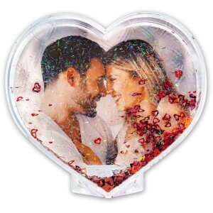 Foto Glitter Cuore 8x10 cm