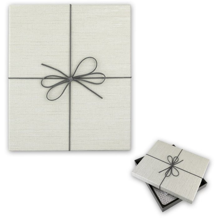 Scatola Firenze bianca 24x29x4 cm