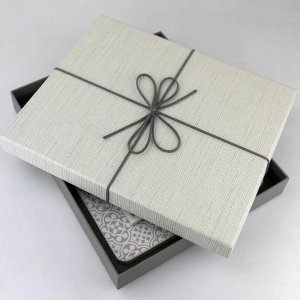 Scatola Firenze bianca 24x29x4 cm