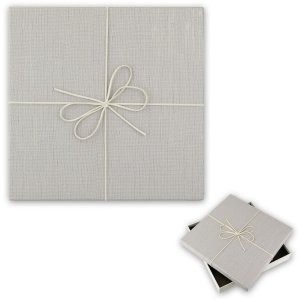 Scatola Firenze grigio 24x29x4 cm