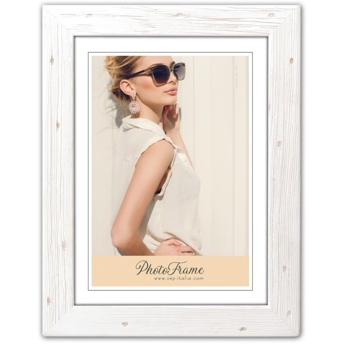 M57 Cornice di legno Basic 30x40 cm bianco