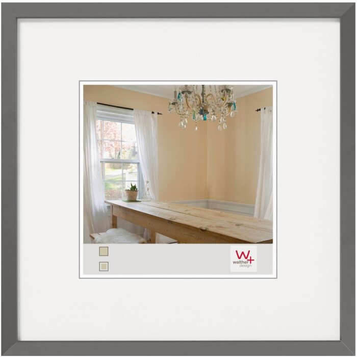 Cornice in legno Peperoni 13x13 cm grigio