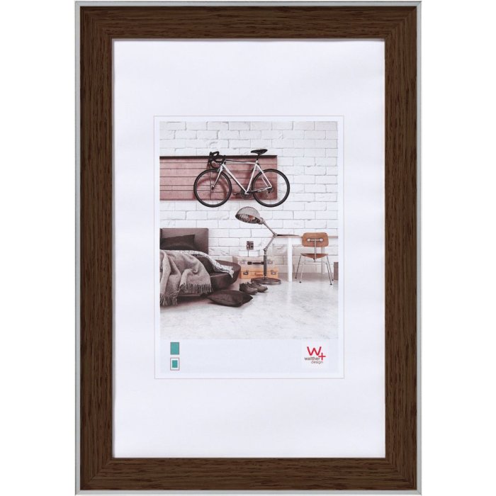 Cornice per quadri Bohemian 10x15 cm in noce