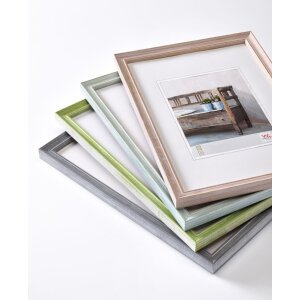 Panchina con cornice in legno 10x15 cm bianco