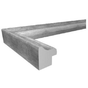 Panchina con cornice in legno 10x15 cm bianco