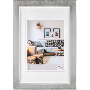 Bella cornice in legno 13x18 cm argento