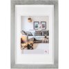 Bella cornice in legno 13x18 cm argento