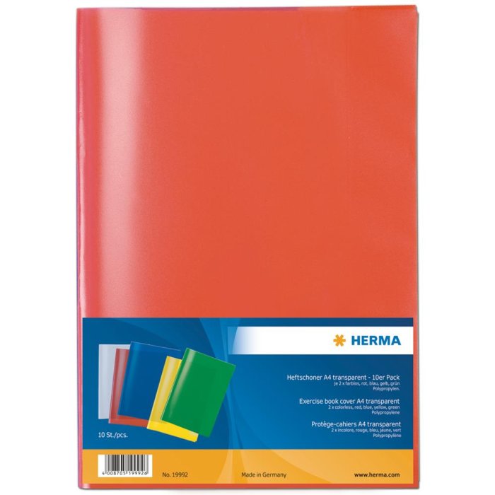 10 protezioni per notebook assortite di Herma