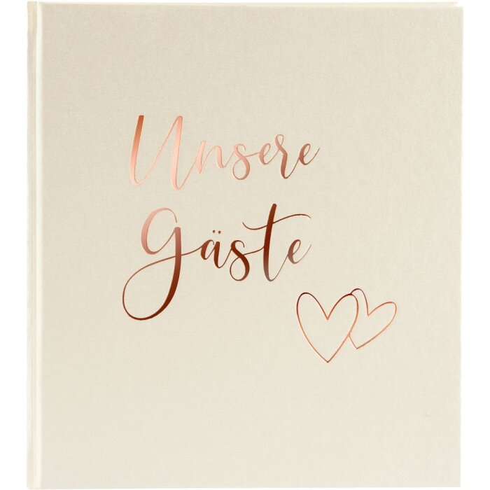 Libro degli ospiti Heartbeat 23x25 cm