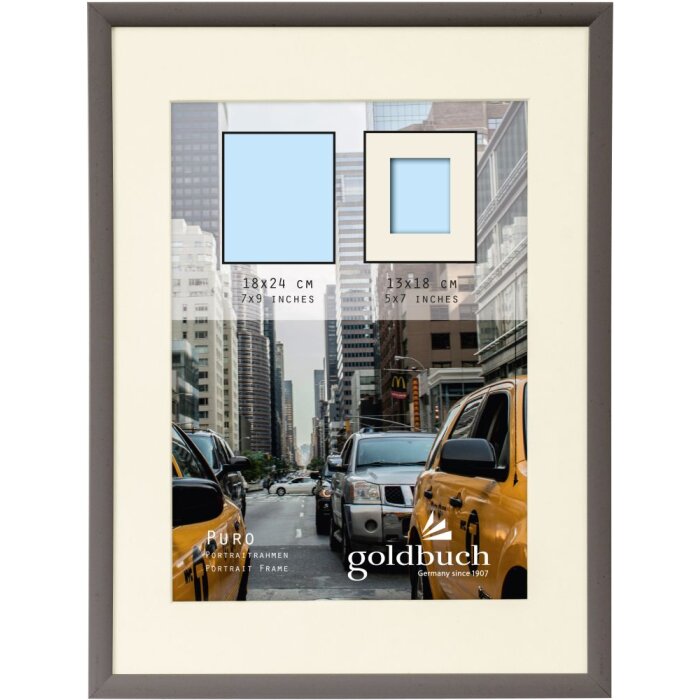 Cornice di plastica Goldbuch Puro 18x24 cm grigio