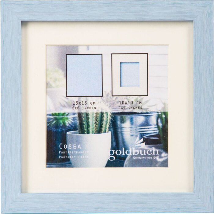 Goldbuch Portafoto Cosea 15x15 cm blu