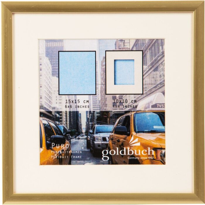Cornice di plastica Puro 15x15 cm oro