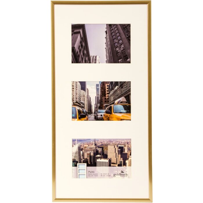 Cornice Puro 3 foto 10x15 cm oro