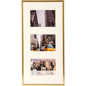 Cornice Puro 3 foto 10x15 cm oro