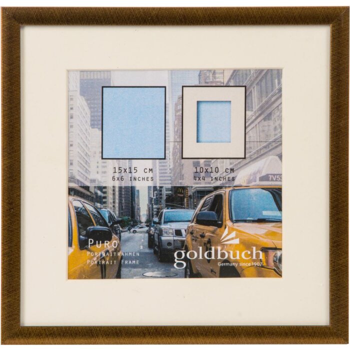 Cornice in plastica Puro 15x15 cm bronzo