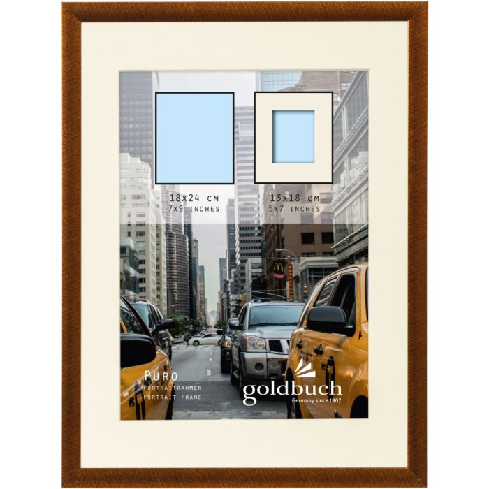 Cornice in plastica Puro 18x24 cm bronzo