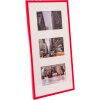 Cornice Puro 3 foto 10x15 cm rosso