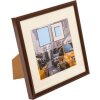 Cornice in plastica Puro 15x15 cm marrone