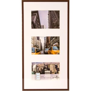 Cornice Puro 3 foto 10x15 cm marrone