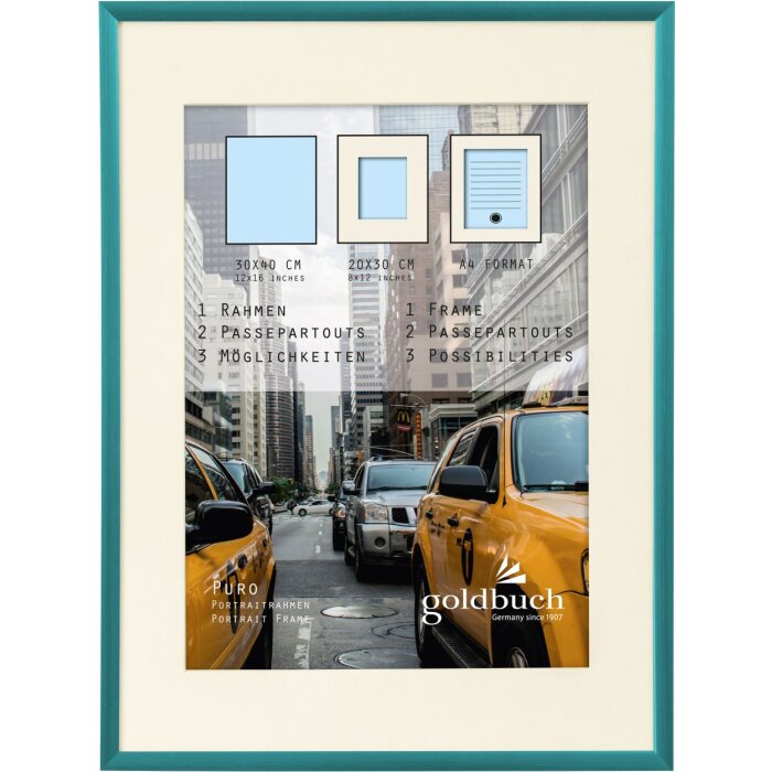 Goldbuch Cornice in plastica Puro 30x40 cm benzina con Passepartout 20x30 cm