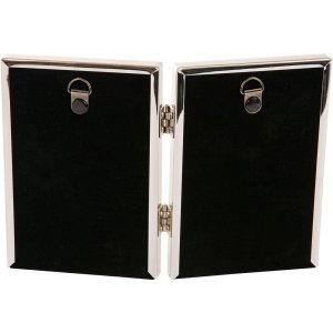 Doppia cornice Fine 2 foto 9x13 cm argento formato ritratto