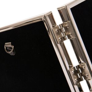 Doppia cornice Fine 2 foto 9x13 cm argento formato orizzontale