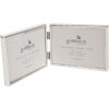 Doppia cornice Fine 2 foto 9x13 cm argento formato orizzontale