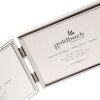 Doppia cornice Fine 2 foto 9x13 cm argento formato orizzontale