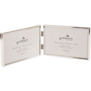 Doppia cornice Fine 2 foto 10x15 cm argento formato...