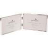 Doppia cornice Fine 2 foto 10x15 cm argento formato paesaggio