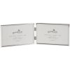 Doppia cornice Fine 2 foto 10x15 cm argento formato paesaggio
