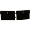 Doppia cornice Fine 2 foto 10x15 cm argento formato paesaggio