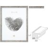 S40JE7 Struttura in legno grigio con sfumature oro e grigio scuro
