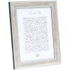 S40JE9 Struttura in legno argento con superficie screpolata marrone scuro